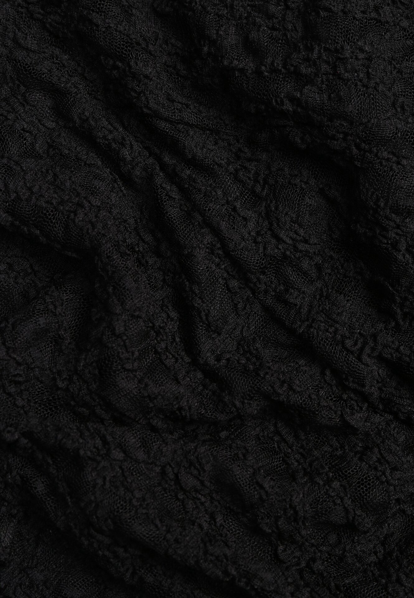 Czarny Koronkowy Komplet Top Wiązany na Szyi i Spódnica Corinatea