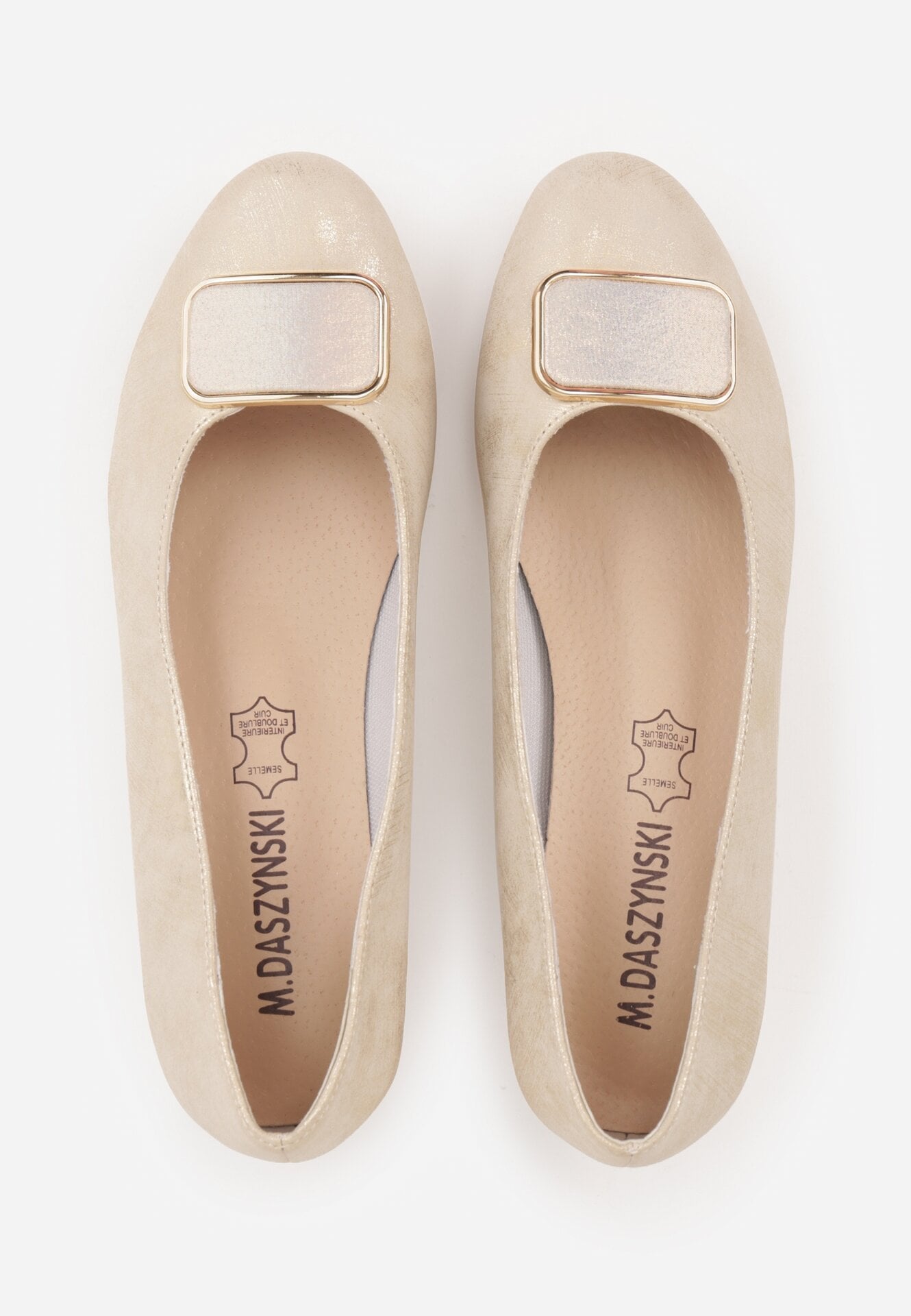 Pantofi cu toc Aurii