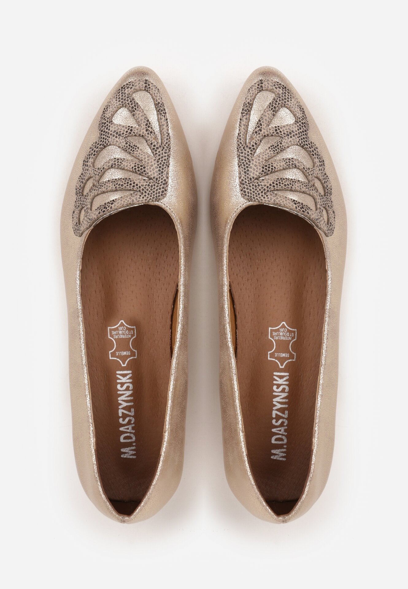 Pantofi cu toc Aurii