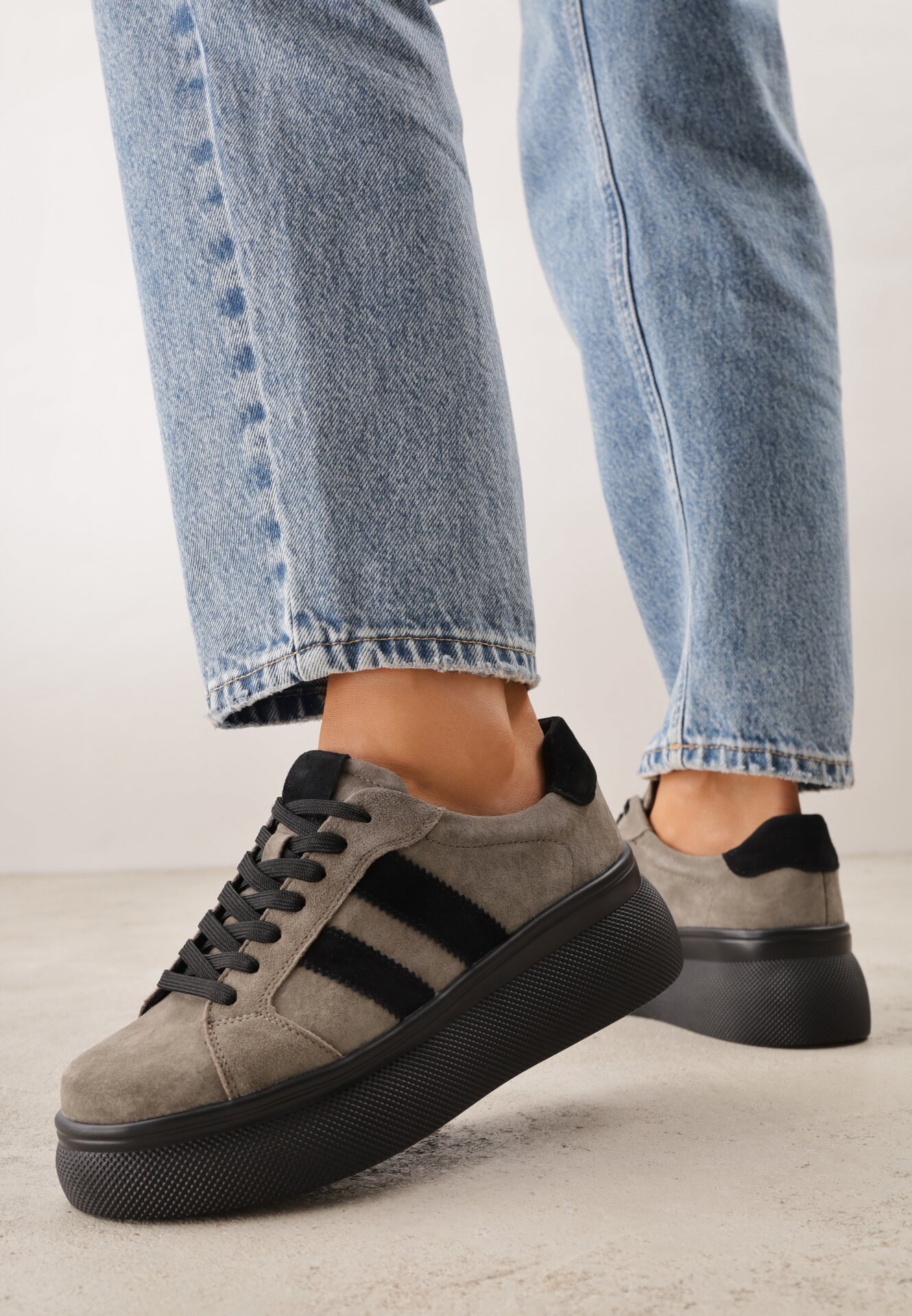 Sneakers Bej închis