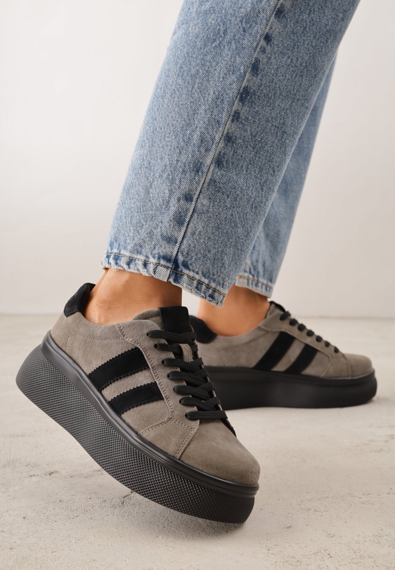 Sneakers Bej închis