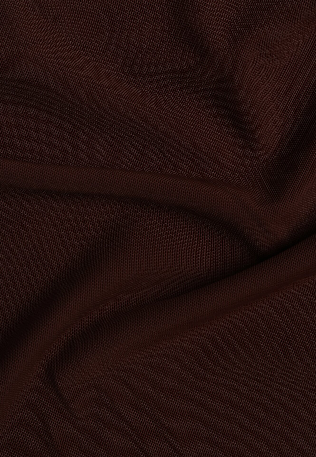 Ciemnobrązowa Bluzka Siateczkowa z Wiskozą z Długim Rękawem i Dekoltem w Serce Elanne