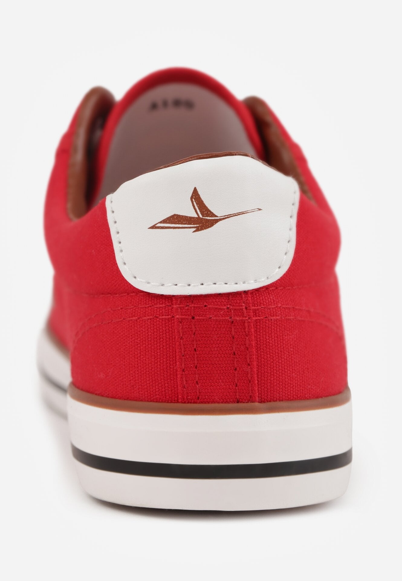 Czerwone Klasyczne Trampki z Kauczukowym Noskiem Olithethis