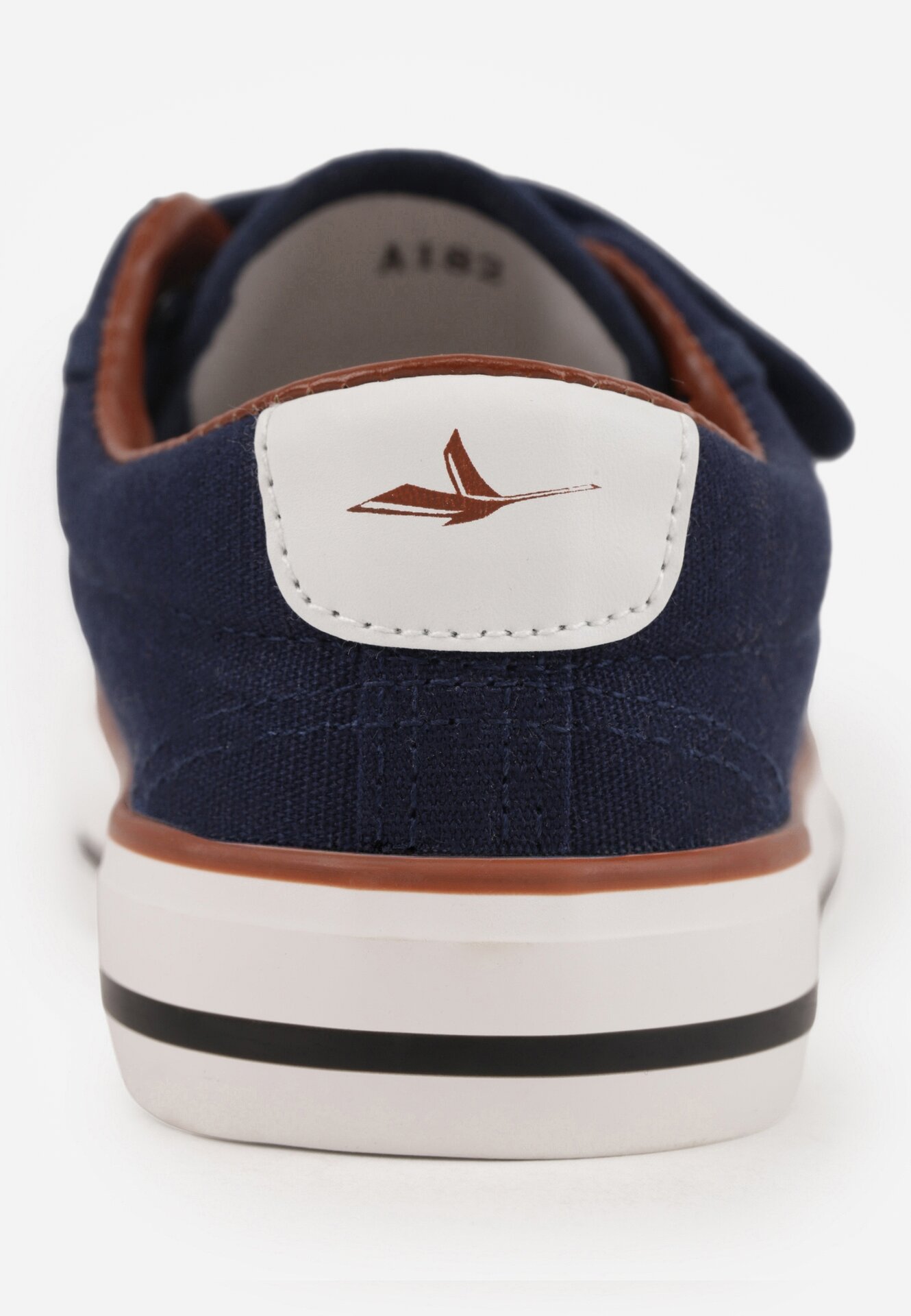 Granatowe Trampki z Kauczukowym Noskiem i Zapięciem na Rzepy Canothea