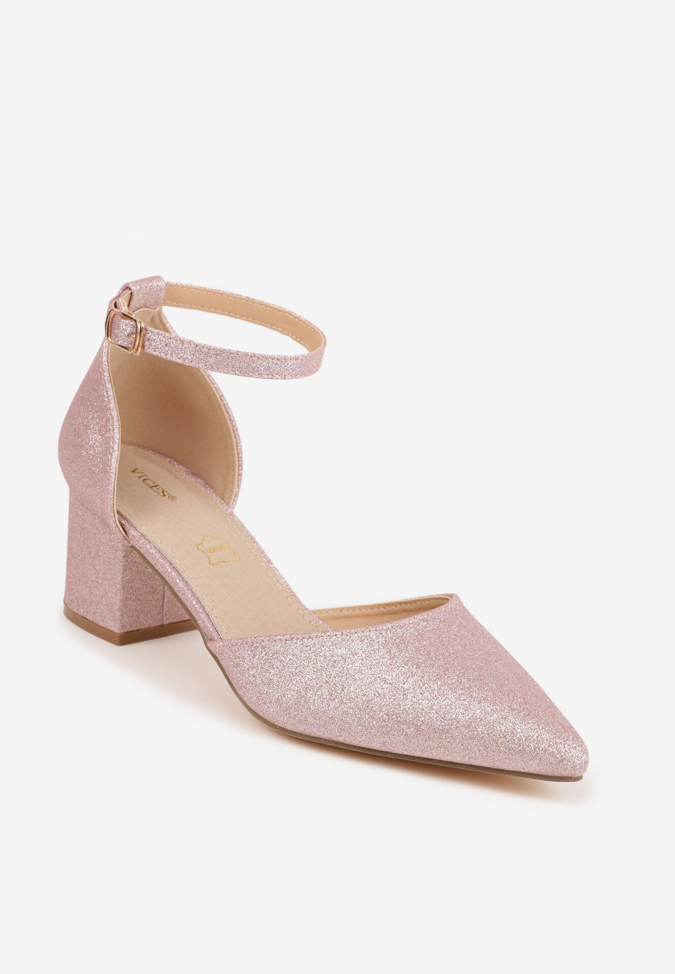 Pantofi cu toc Culoarea șampaniei