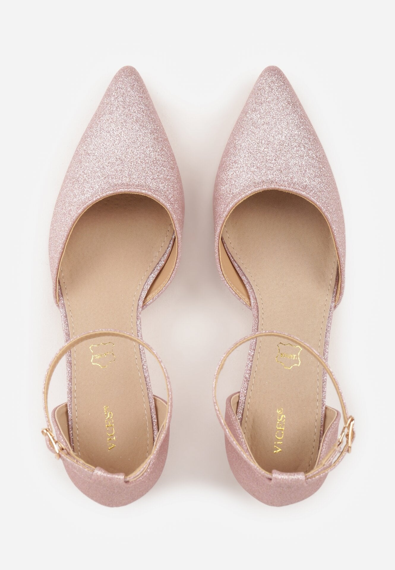 Pantofi cu toc Culoarea șampaniei