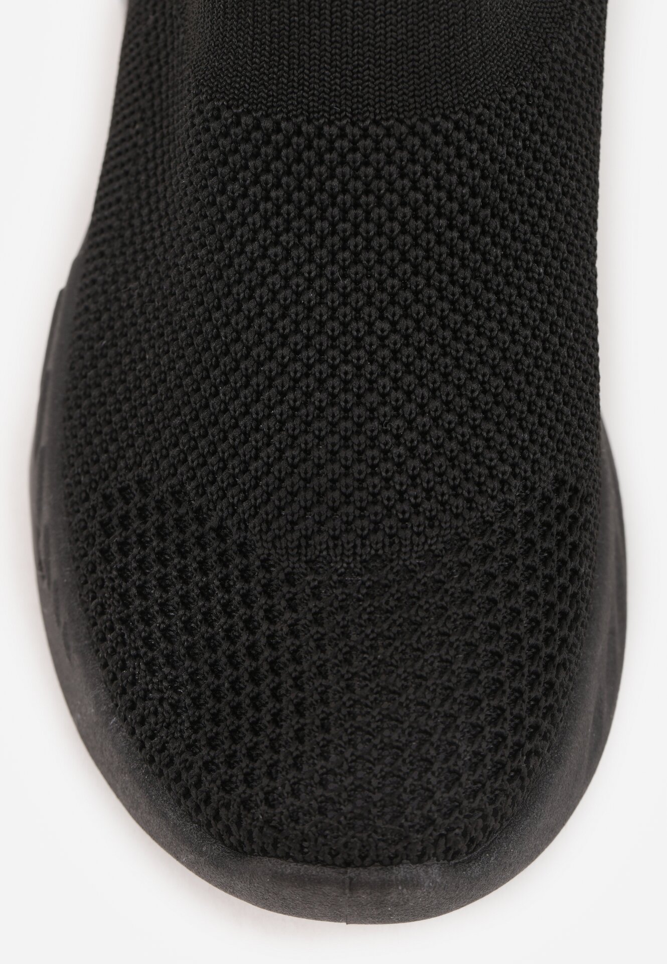 Czarne Wsuwane Buty Sportowe Sneakersy z Siateczkową Cholewką Oaradah