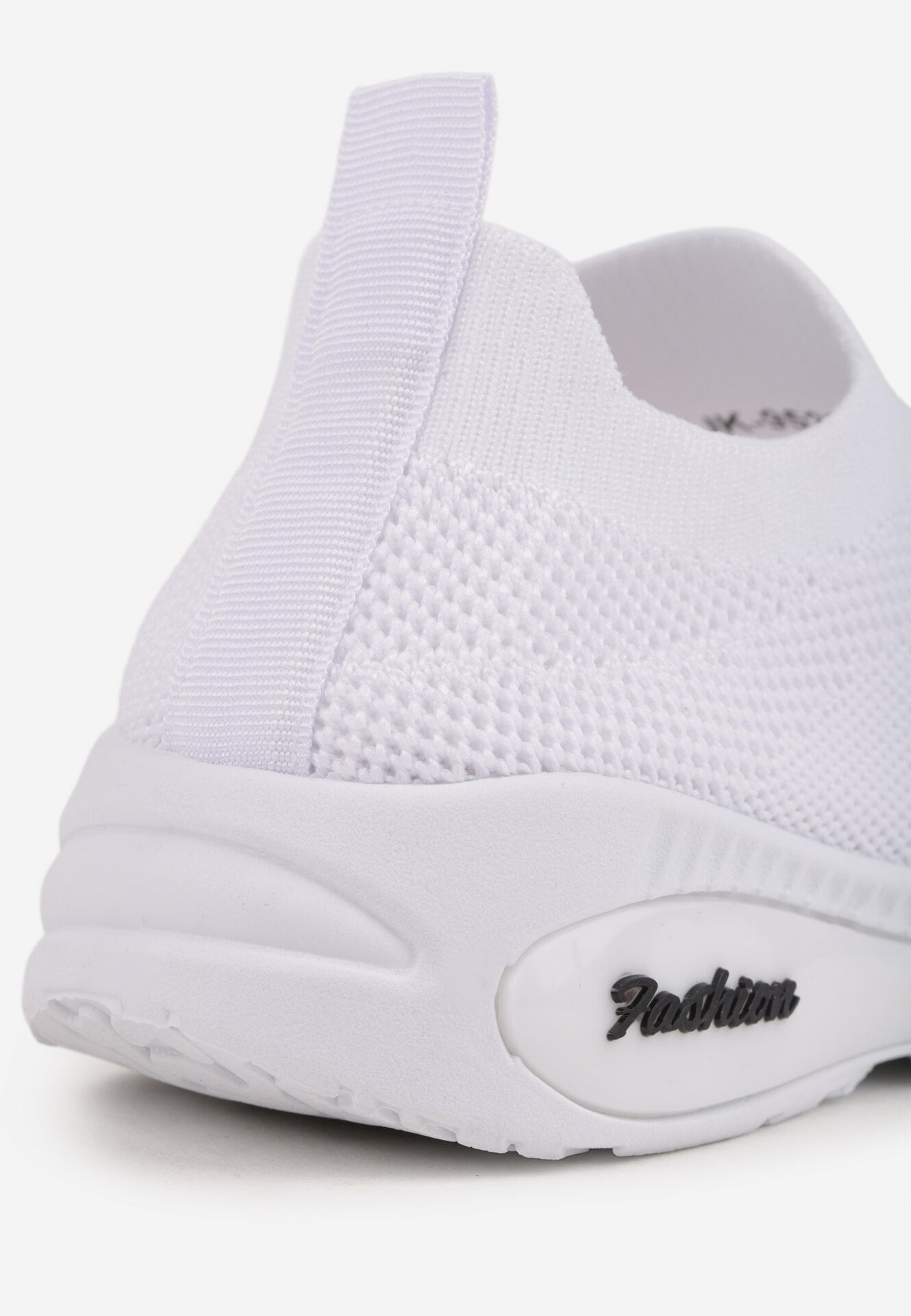 Białe Wsuwane Buty Sportowe Sneakersy z Siateczkową Cholewką Oaradah