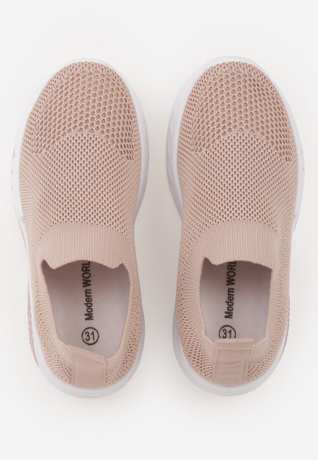 Różowe Wsuwane Buty Sportowe Sneakersy z Siateczkową Cholewką Oaradah