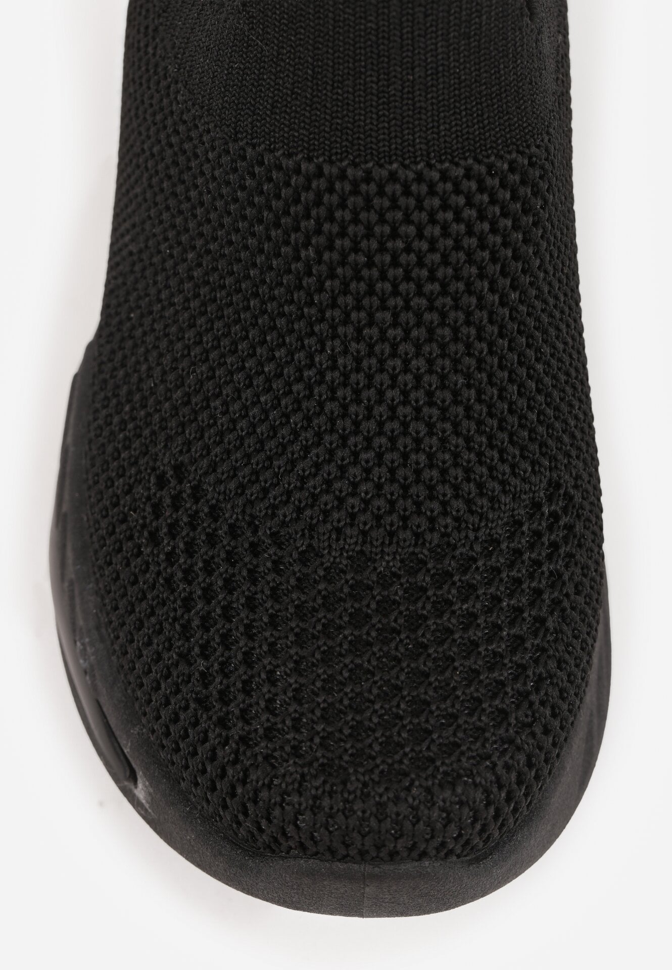 Czarne Wsuwane Buty Sportowe Sneakersy z Siateczkową Cholewką Phalisise