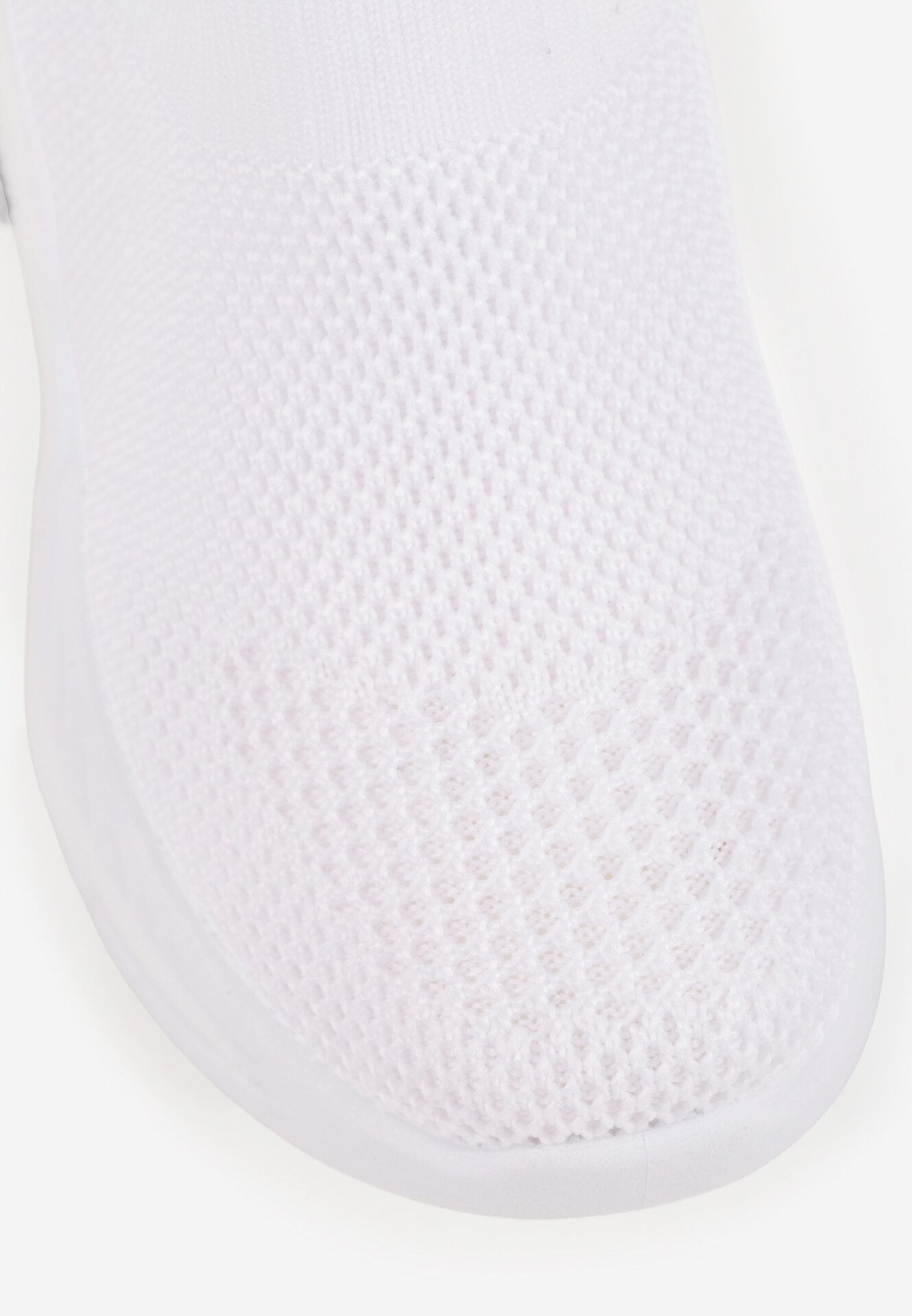 Białe Wsuwane Buty Sportowe Sneakersy z Siateczkową Cholewką Phalisise