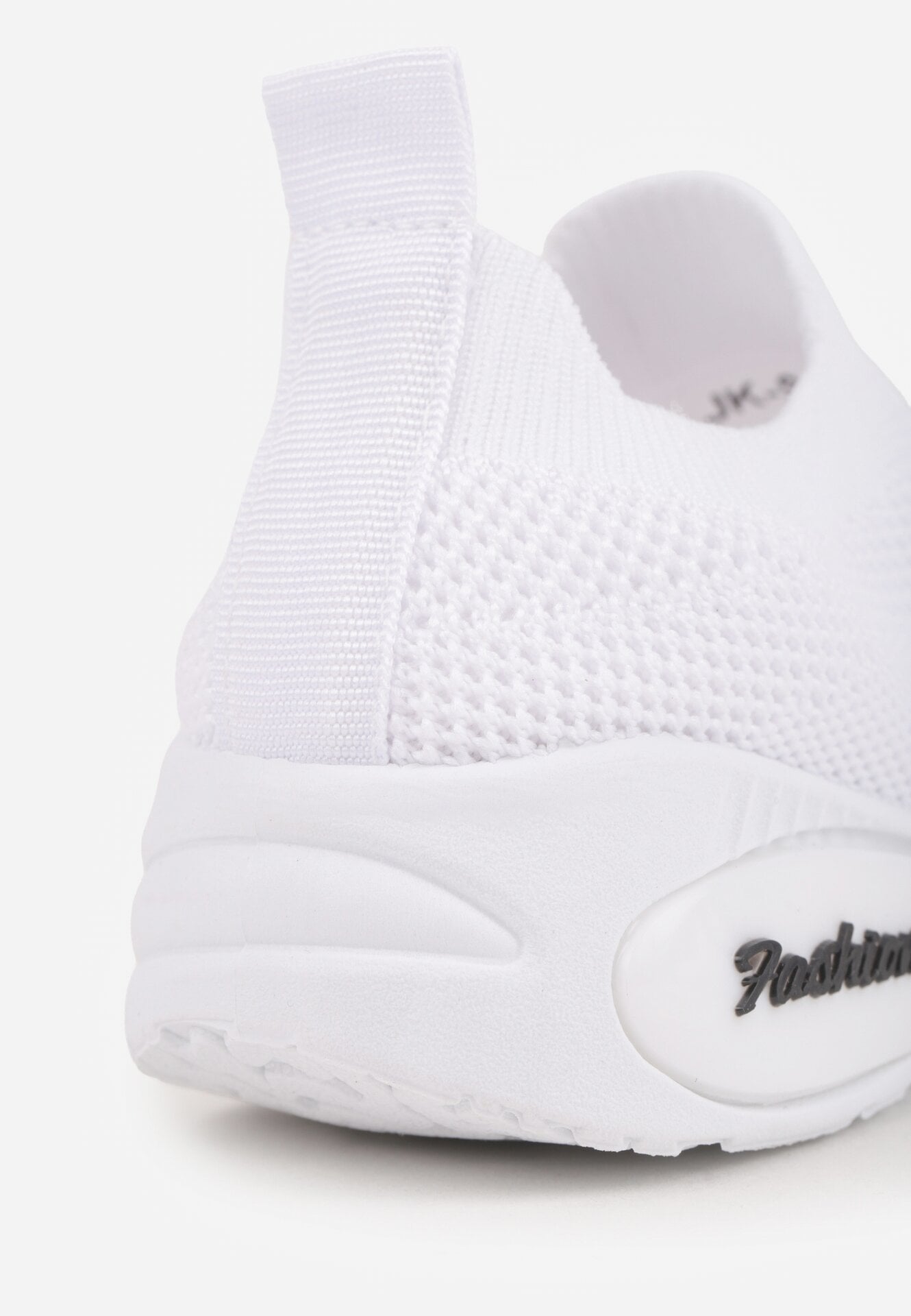 Białe Wsuwane Buty Sportowe Sneakersy z Siateczkową Cholewką Phalisise