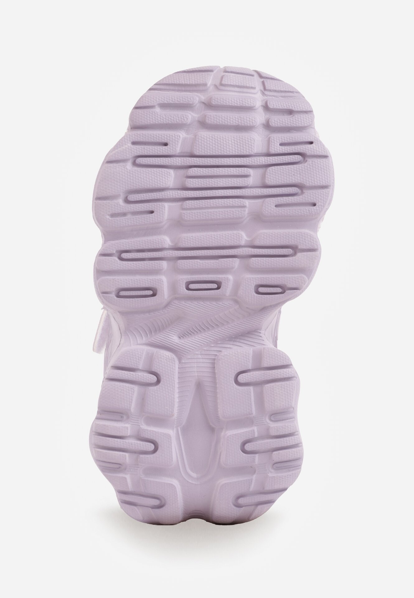 Fioletowe Buty Sportowe na Grubej Podeszwie z Siateczką Gwiazdkami i Zapięciem na Rzep Petilacia