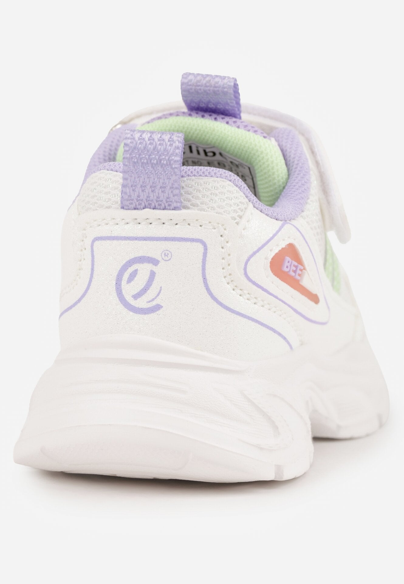 Biało-Fioletowe Buty Sportowe Sneakersy Chunky na Platformie Iasesis