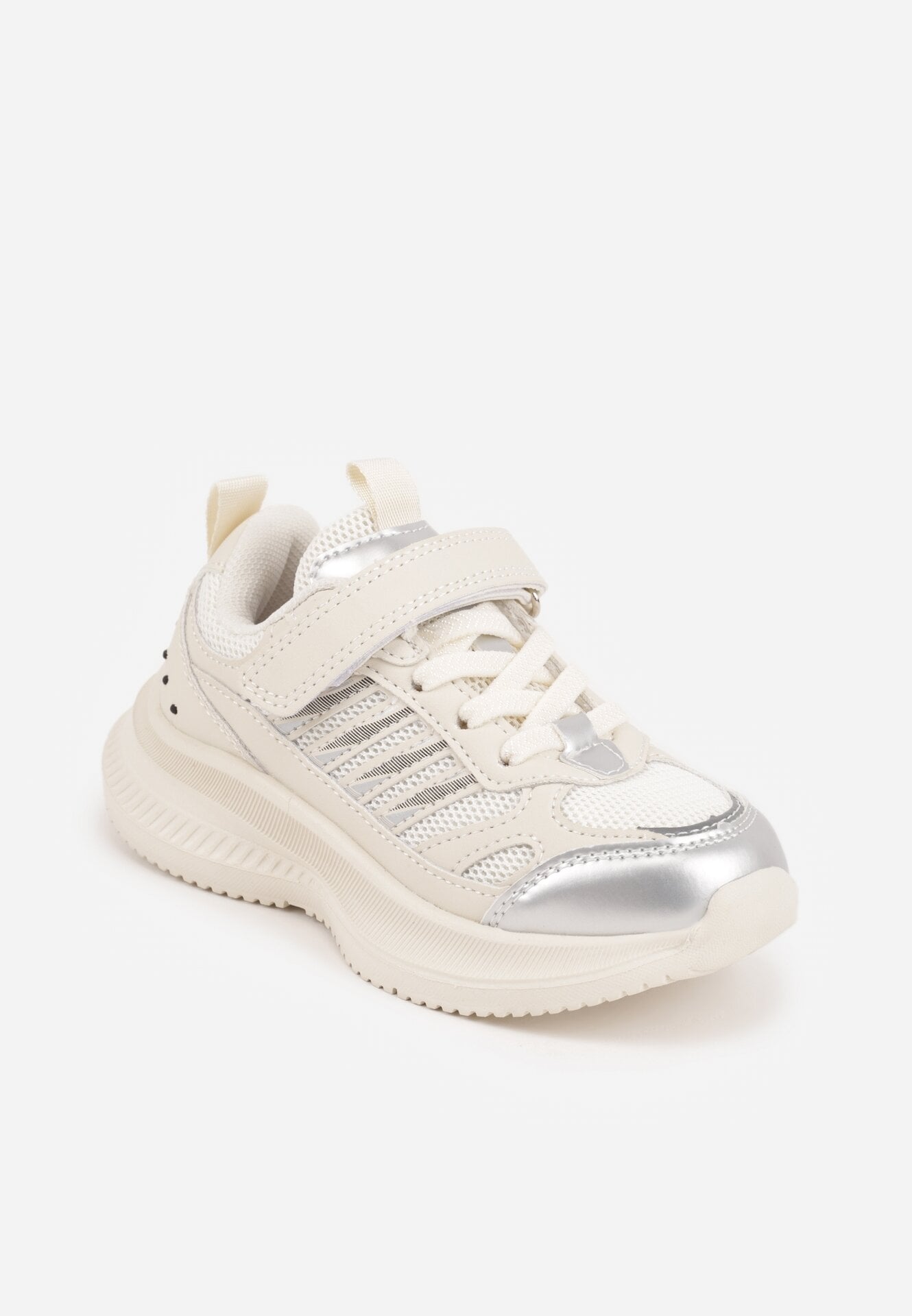 Beżowe Buty Sportowe Sneakersy Typu Chunky na Grubej Podeszwie Kimonos