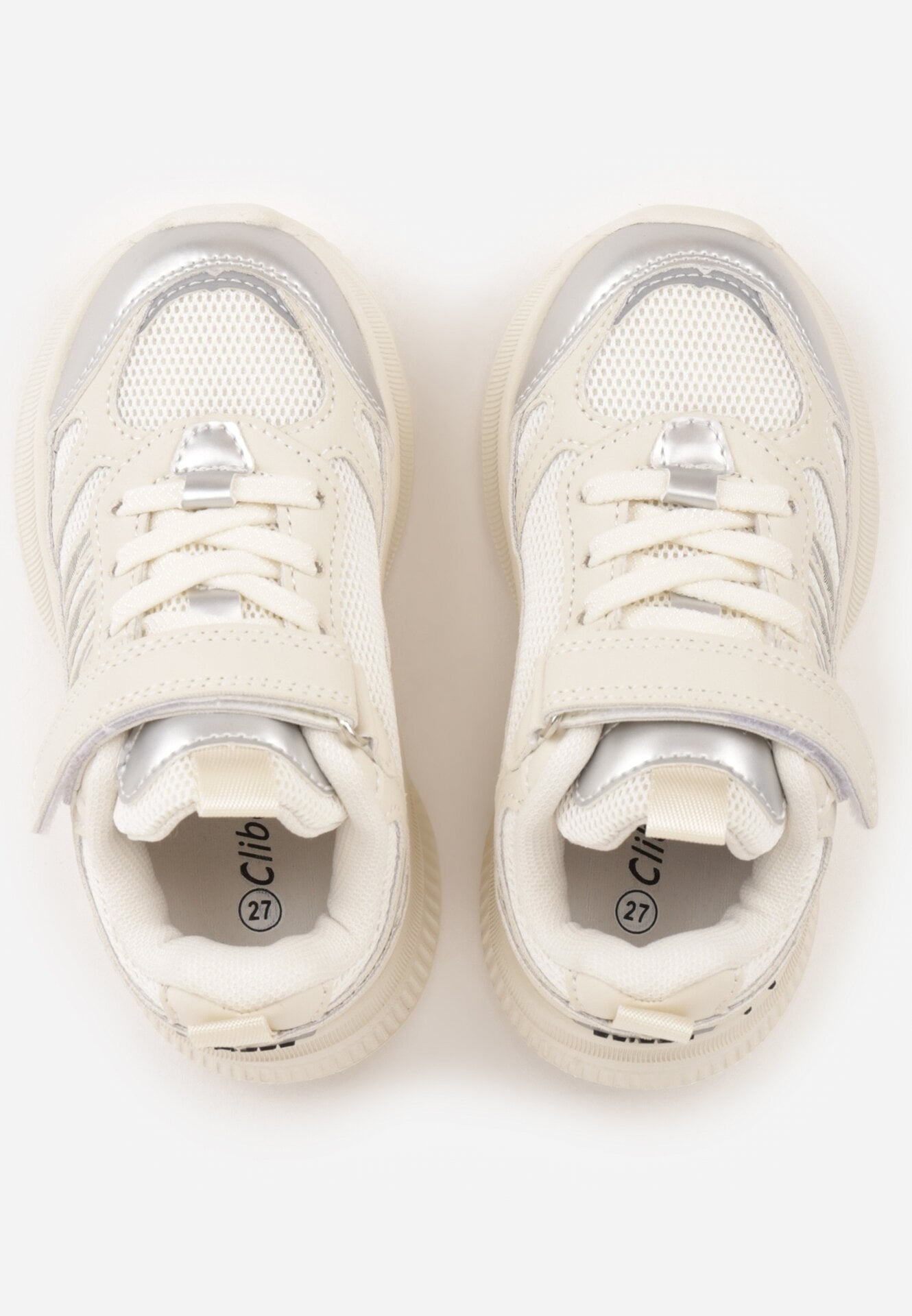 Beżowe Buty Sportowe Sneakersy Typu Chunky na Grubej Podeszwie Kimonos