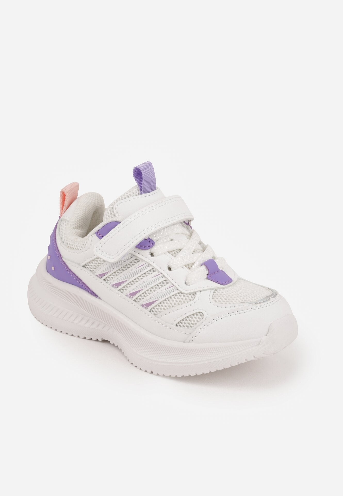 Biało-Fioletowe Buty Sportowe Sneakersy Typu Chunky na Grubej Podeszwie Kimonos