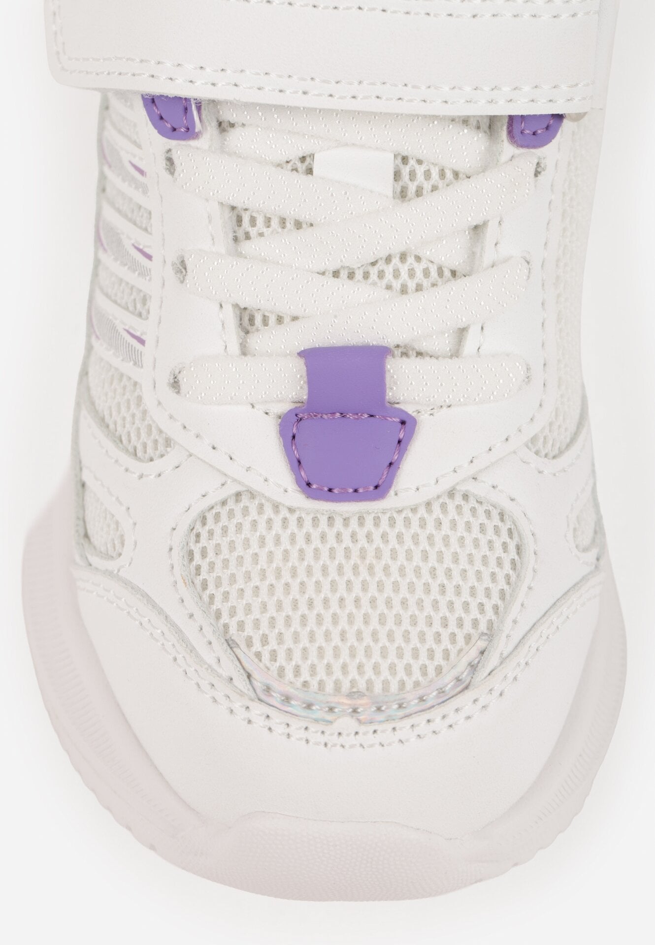 Biało-Fioletowe Buty Sportowe Sneakersy Typu Chunky na Grubej Podeszwie Kimonos