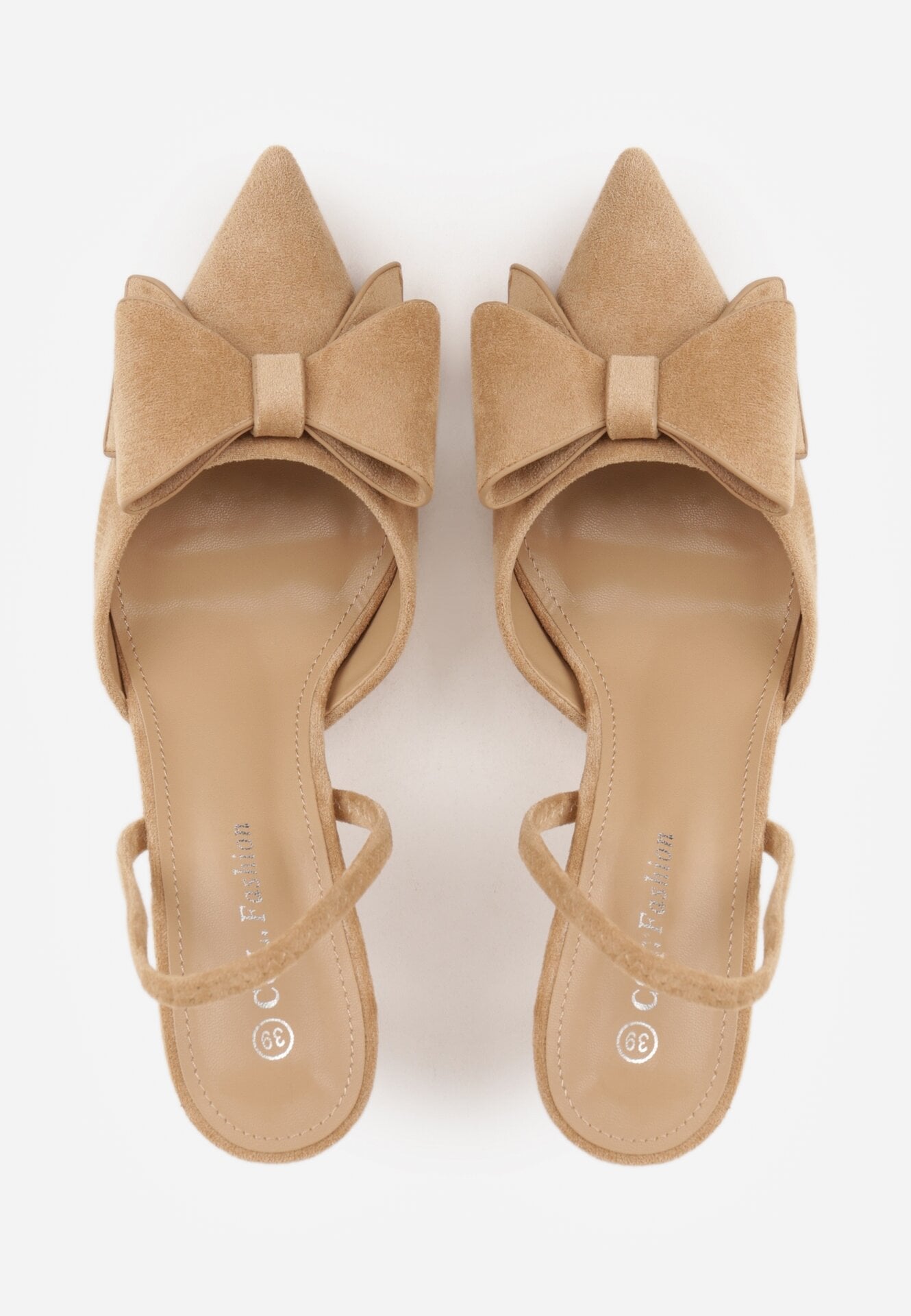 Pantofi stiletto Bej închis