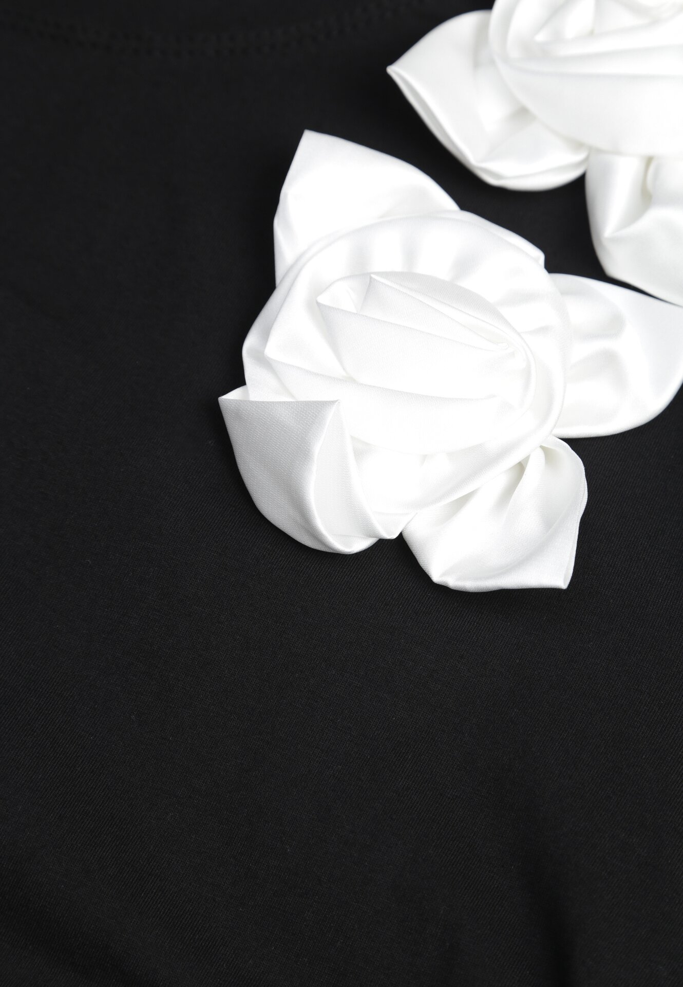 T-shirt Negru cu alb