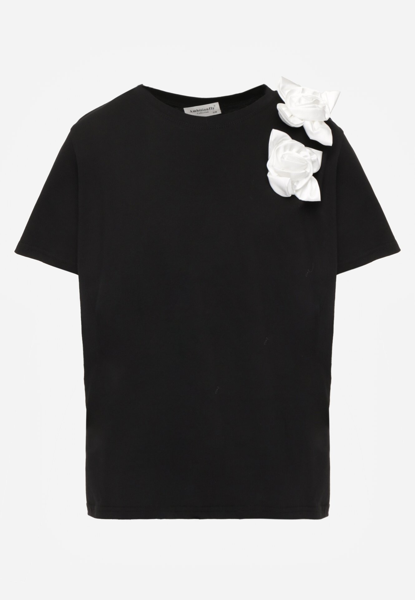 T-shirt Negru cu alb