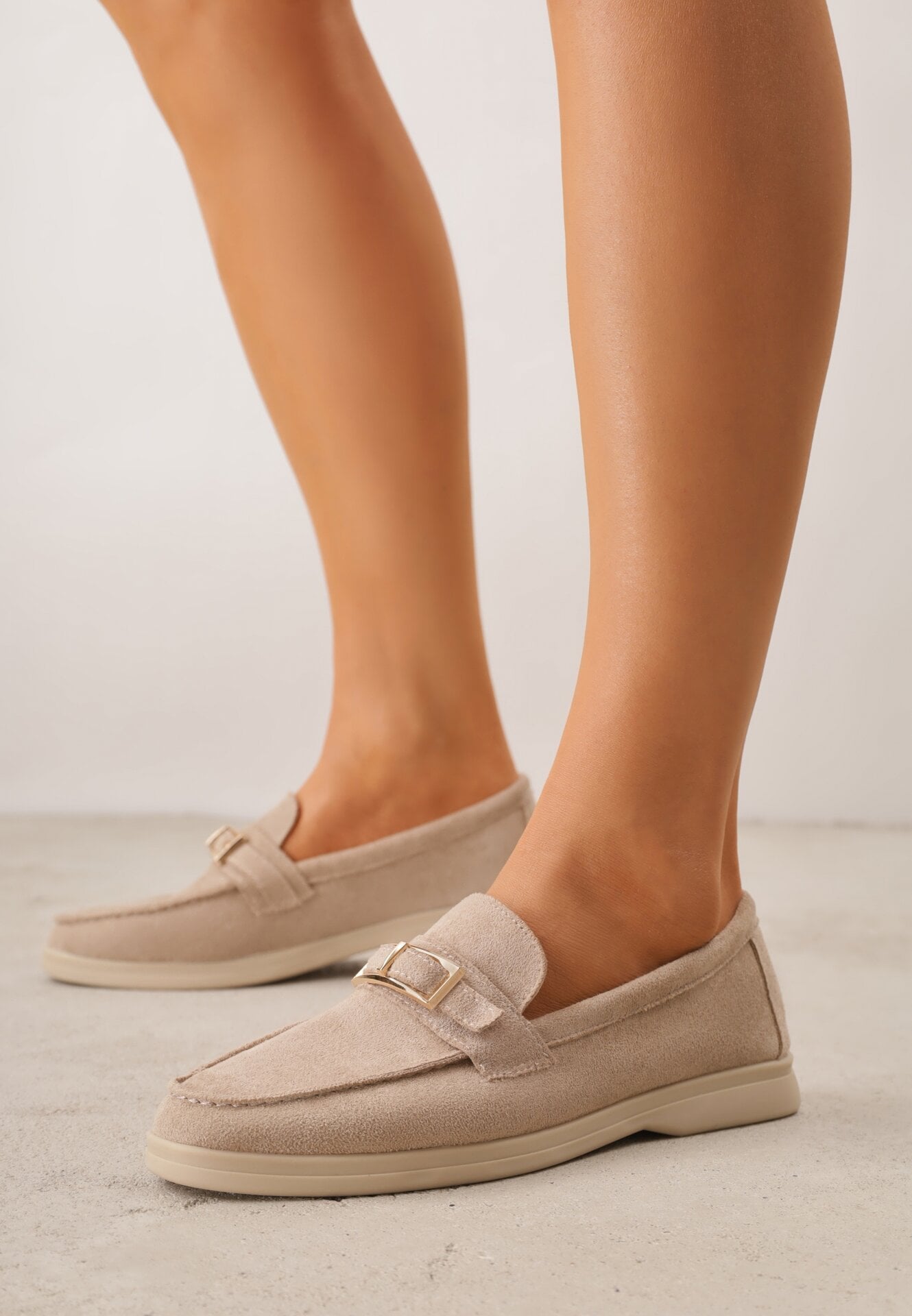 Mocasini Bej închis