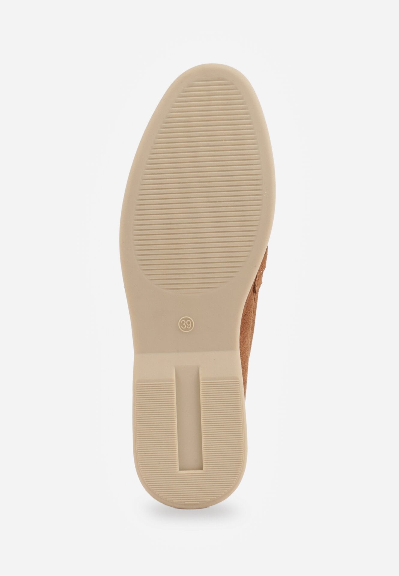 Jasnobrązowe Mokasyny z Prostokątną Metaliczną Ozdobą Aeleorane