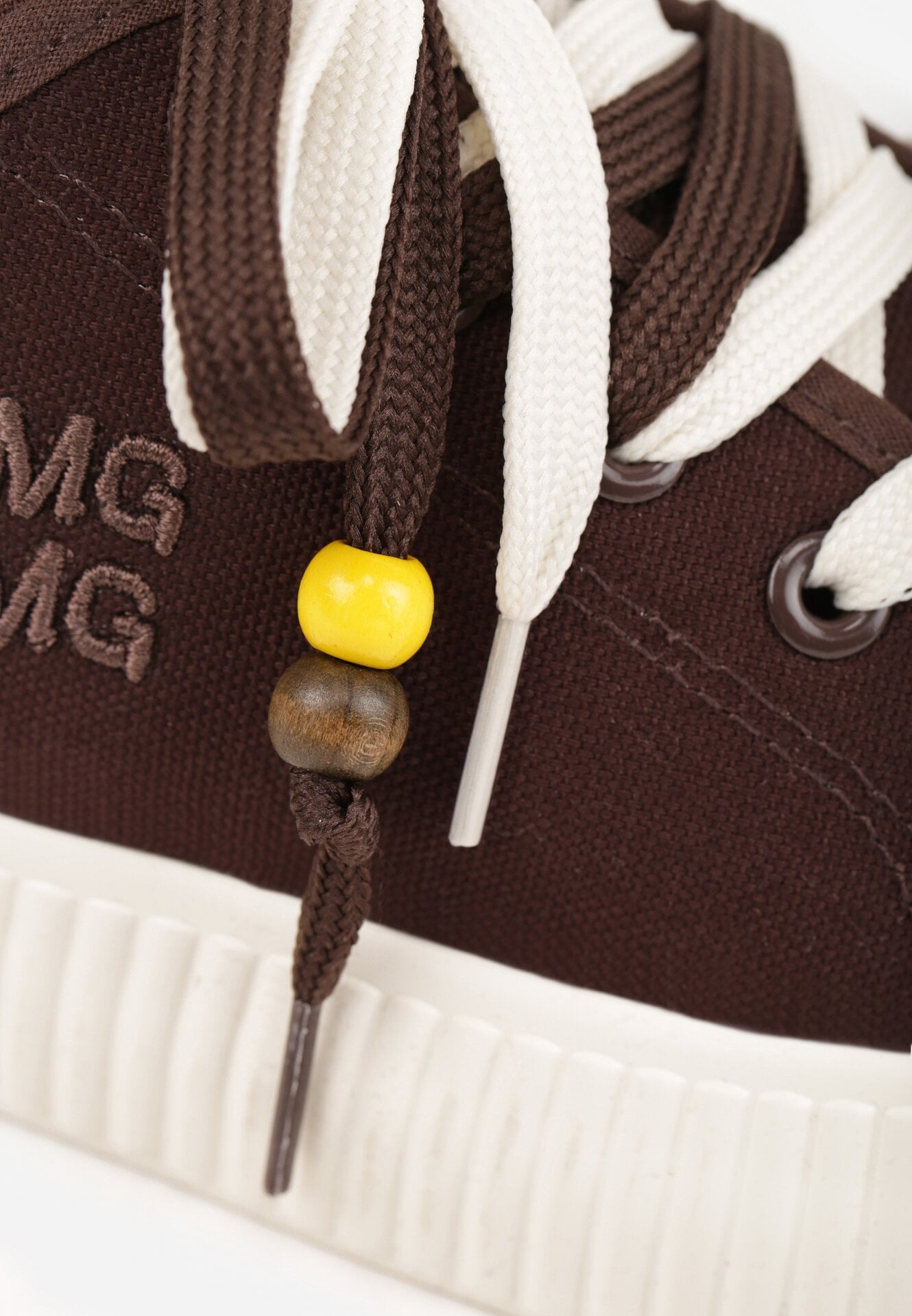 Brązowe Trampki Pod Kostkę na Grubej Podeszwie z Podwójnym Sznurowaniem Callixera