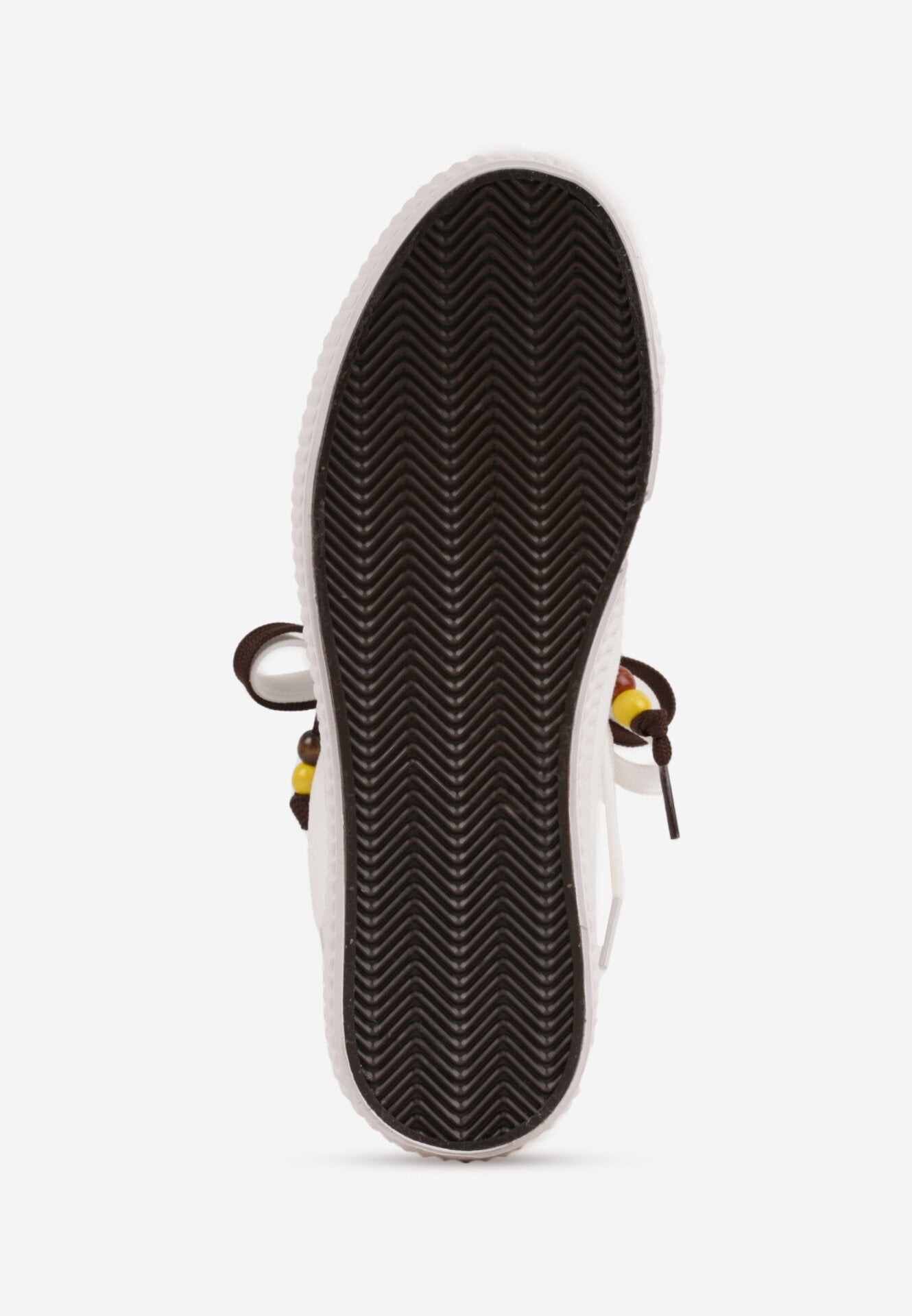 Białe Trampki Pod Kostkę na Grubej Podeszwie z Podwójnym Sznurowaniem Callixera