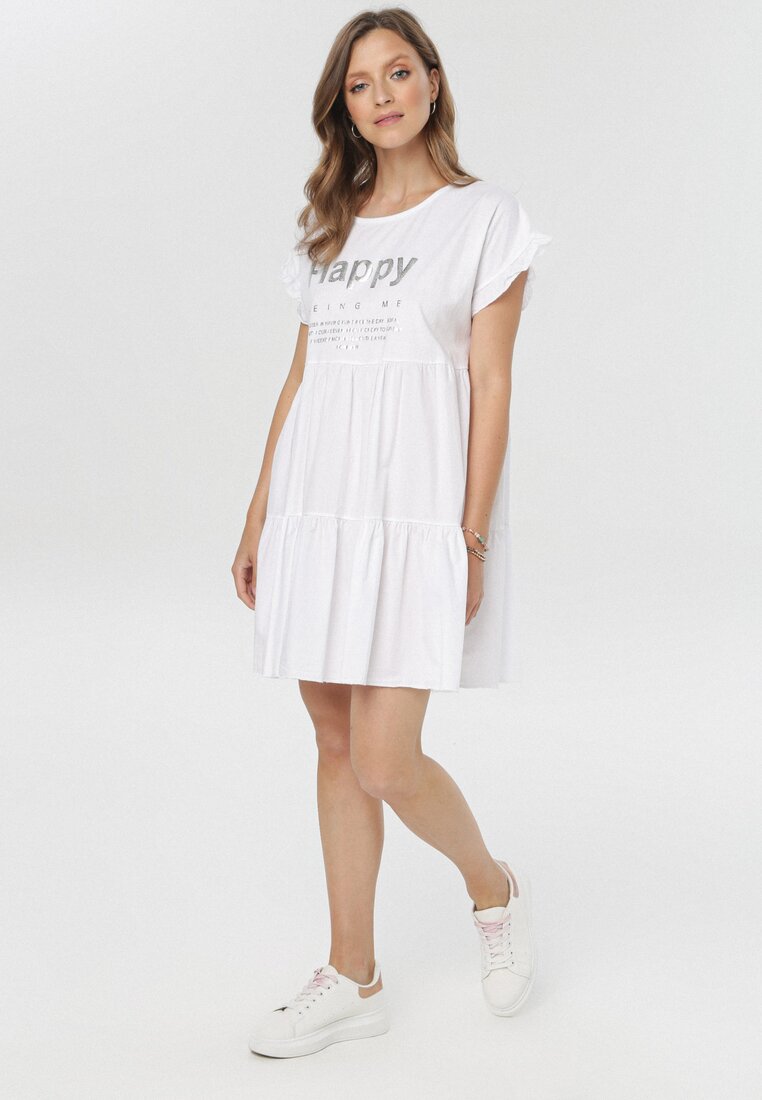 Biała Sukienka Hywen