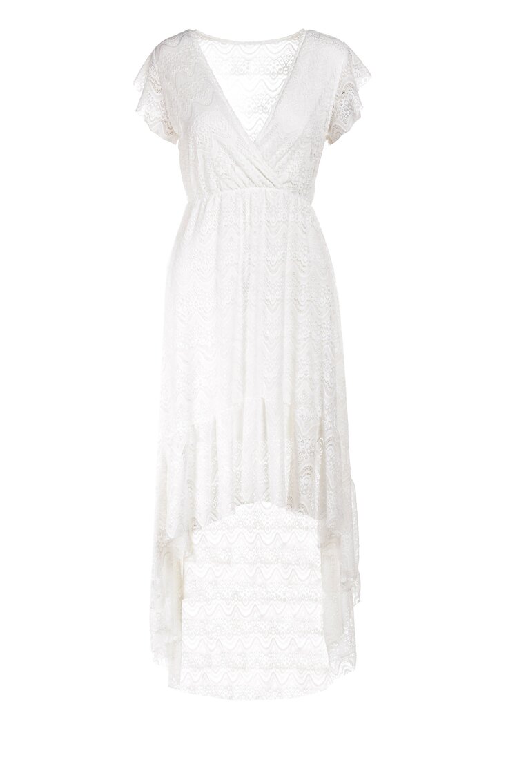 Biała Sukienka Delmana