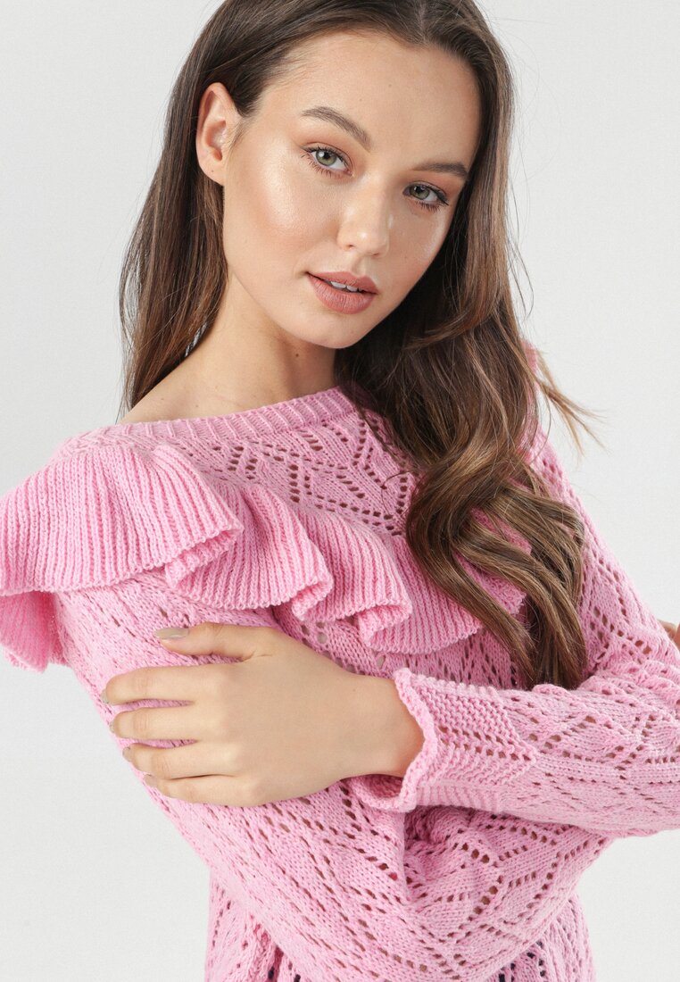 Różowy Sweter Brizyra
