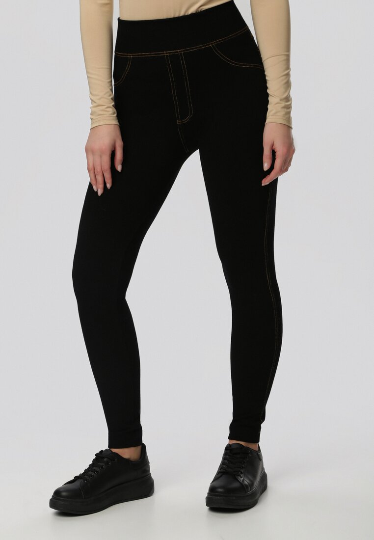 Czarne Legginsy Aene