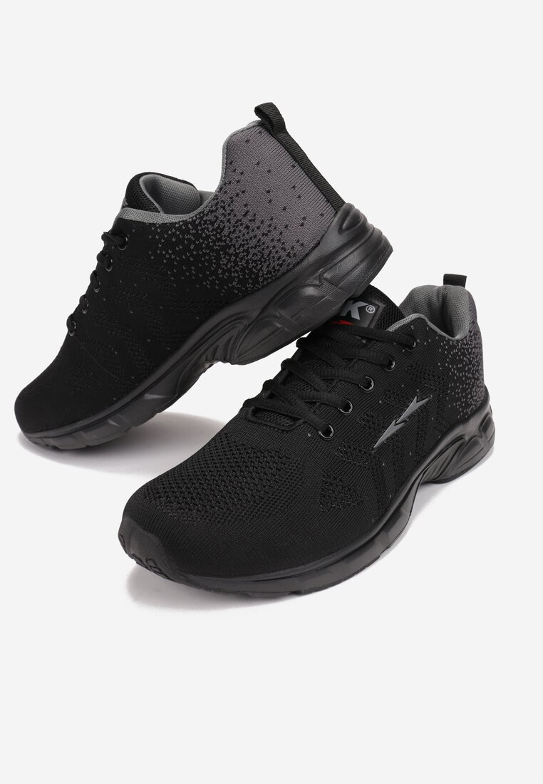 Czarno-Szare Buty Sportowe Akisisia