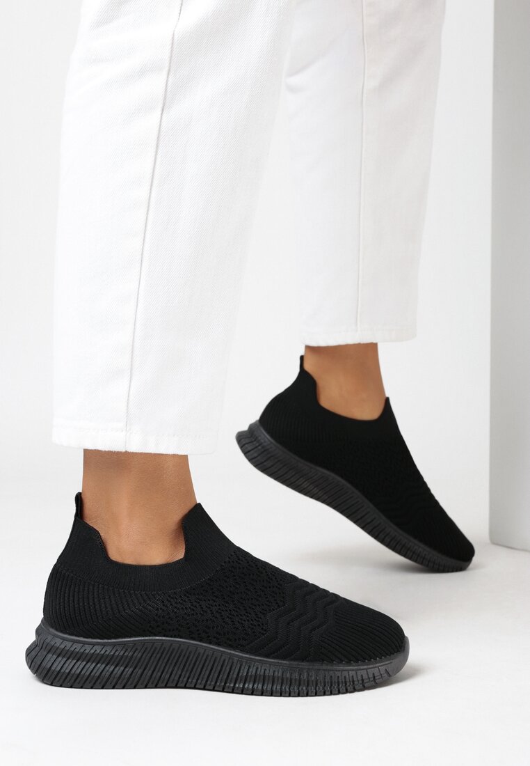 Czarne Buty Sportowe Leucyse