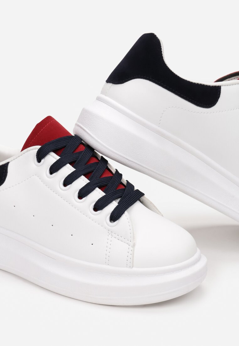 Biało-Czerwone Sneakersy Tinoth