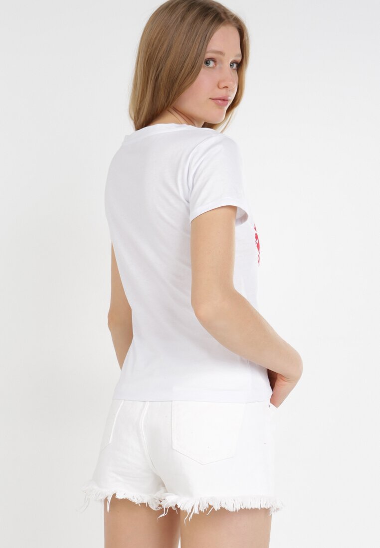 Biały T-shirt Jaensha