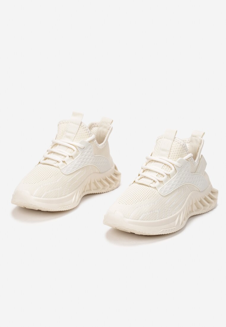 Beżowe Buty Sportowe Thalousa
