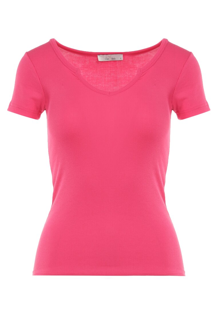Różowy T-shirt Caearis