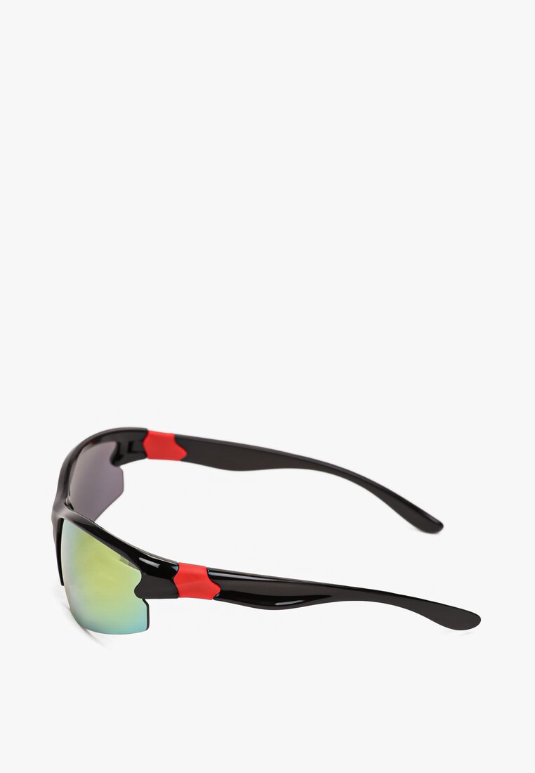 Czarno-Czerwone Okulary Morpey