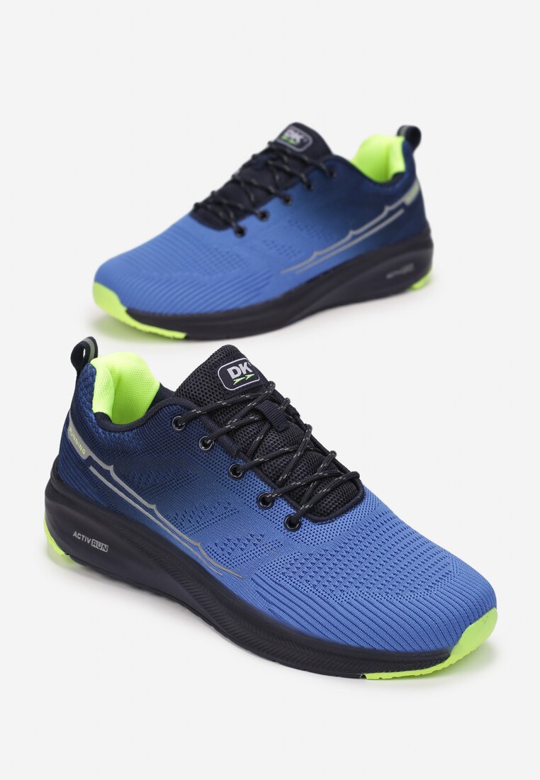 Niebiesko-Zielone Buty Sportowe Thaeleis