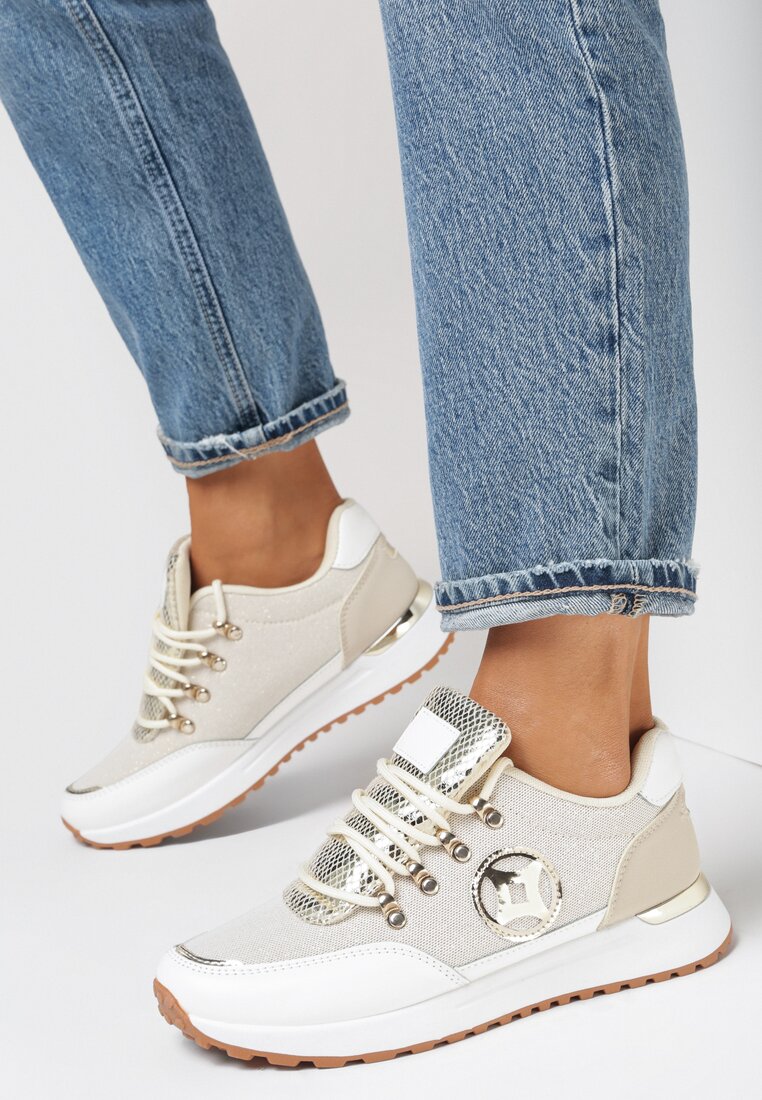 Beżowe Sneakersy
