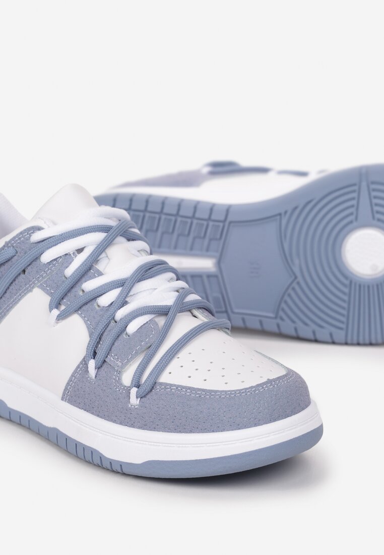 Biało-Niebieskie Buty Sportowe Lucila