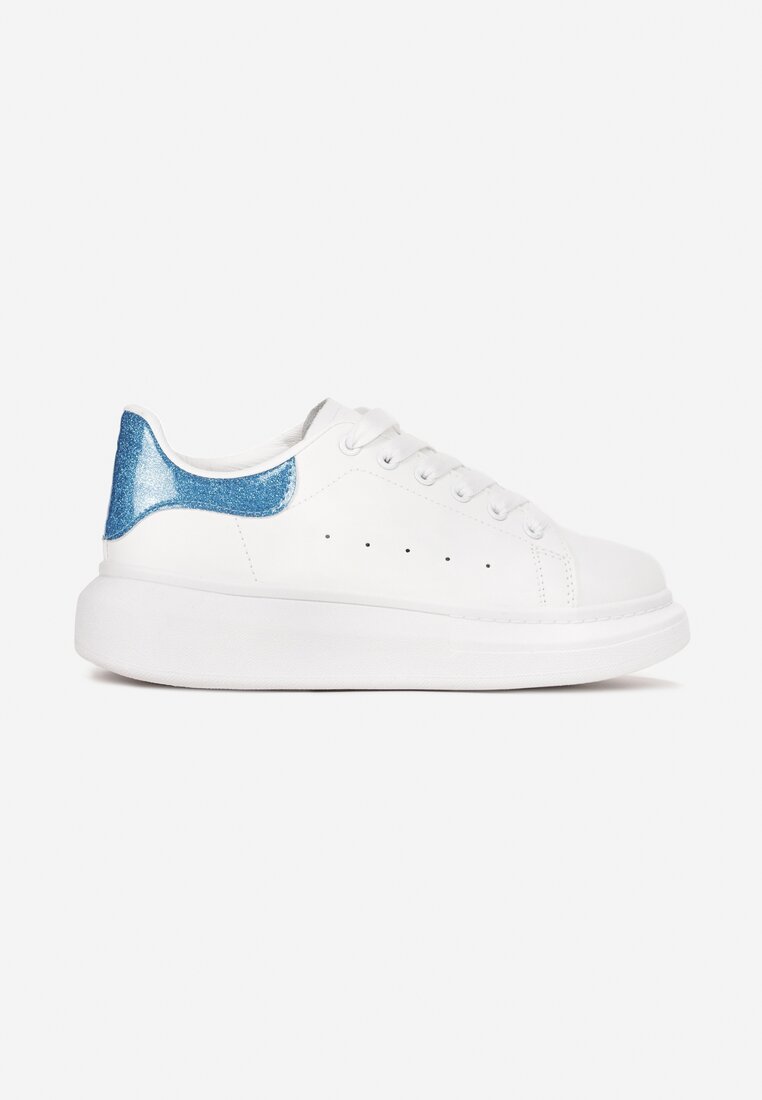 Biało-Niebieskie Sneakersy Sondos