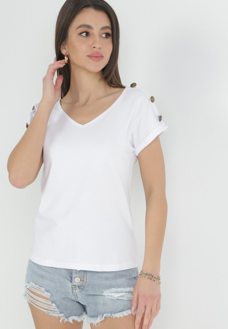 Biały T-shirt Violante