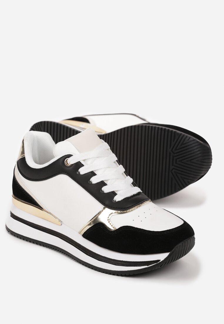 Czarno-Białe Sneakersy Lilala