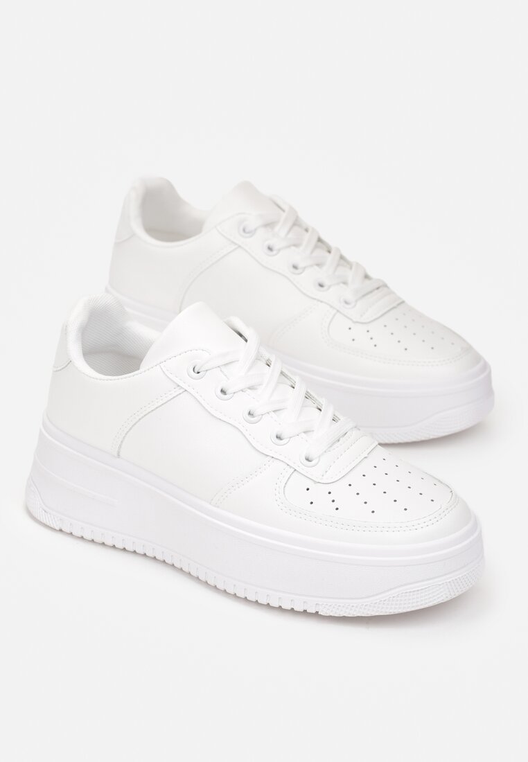Białe Sneakersy Keida
