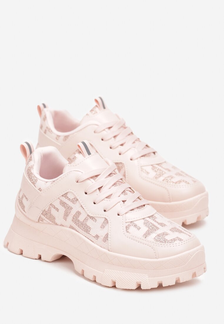 Różowe Sneakersy Melanise