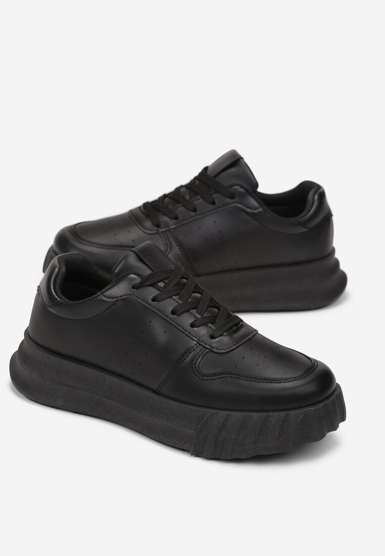 Czarne Sneakersy Uzani