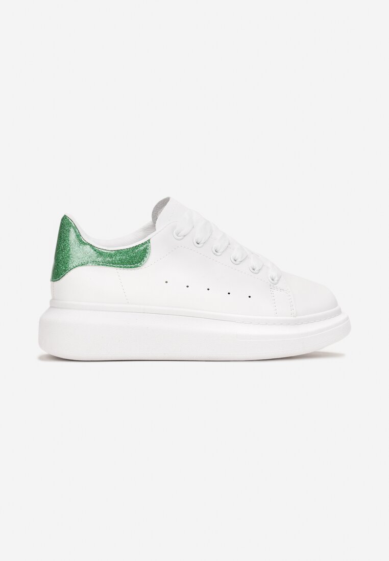Biało-Zielone Sneakersy Doroki